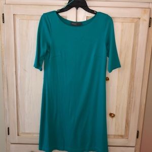 NWT DONNA RICCO Teal 👗 Dress 3/4 sleeves